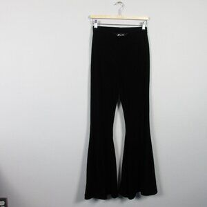 Killstar Moondance Bell Bottoms Pant Women S Black Velvet Whimsigoth Grunge 420
